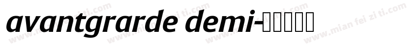 avantgrarde demi字体转换